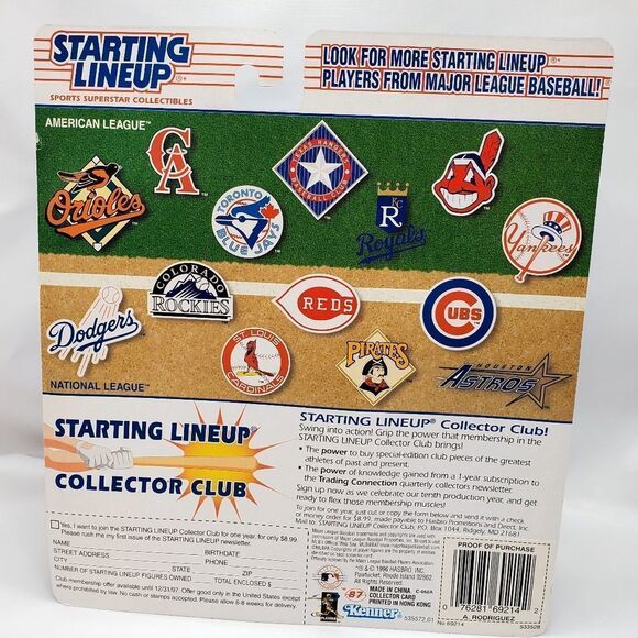 💜NIB Vintage Alex Rodriguez 1997 Edition Starting Lineup - Picture 2 of 2